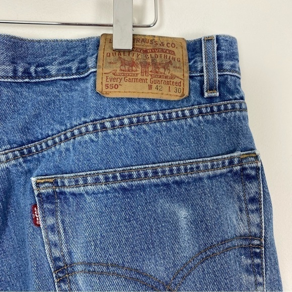 VINTAGE LEVI’S 550 90s Y2K Relaxed Fit Denim Jeans Size 42 Relaxed Fit Retro - Picture 3 of 10